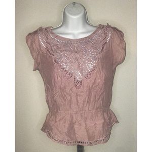 TWENTYONE PINK BLOUSE SMALL TOP